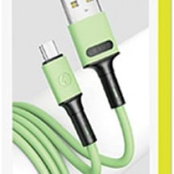 USAMS Cable U52 microUSB 2A Fast Charge 1m green SJ435USB02 (US-SJ435)