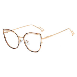 Techsuit  Anti Blue Light Glasses Reflex Metal (F95597 C13)  Butterfly  Leopard