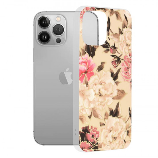 Techsuit Marble Series iPhone 13 Pro Max Mary Berry Nude Techsuit Marble Series iPhone 13 Pro Max Mary Berry Nude