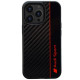 Audi Carbon Fiber Stripe iPhone 13 Pro Max 6.7" black hardcase AUS-TPUPCIP13PM-R8/D1-BK