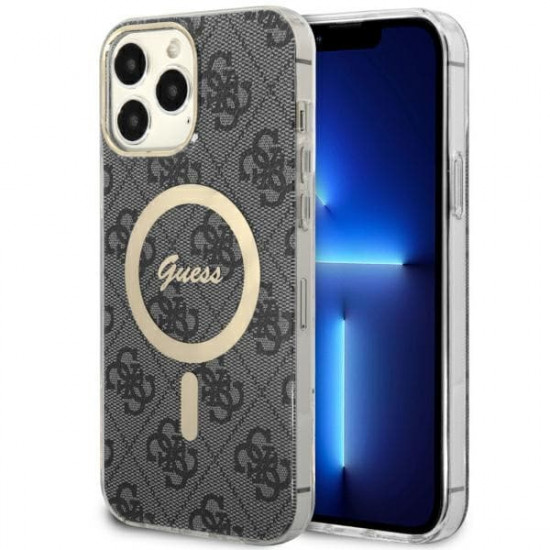 Guess GUHMP13XH4STK iPhone 13 Pro Max 6.7" black hardcase 4G MagSafe