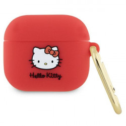 Hello Kitty HKA33DKHSF Airpods 3 cover fuschia Silicone 3D Kitty Head