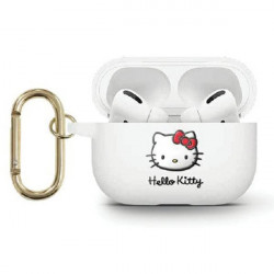 Hello Kitty HKAP23DKHSH Airpods Pro 2 cover white Silicone 3D Kitty Head