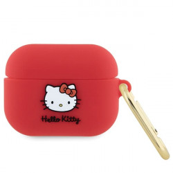 Hello Kitty HKAP3DKHSF Airpods Pro cover fuschia Silicone 3D Kitty Head