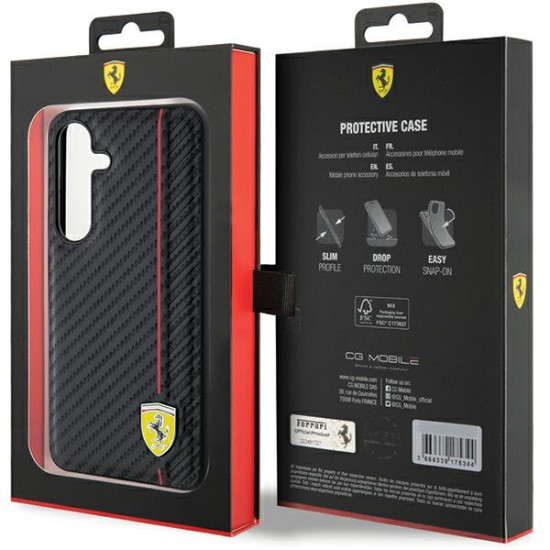 Ferrari FEHCS24MN3DUR S24+ S926 black hardcase Carbon Printed Line Ferrari FEHCS24MN3DUR S24+ S926 black hardcase Carbon Printed Line