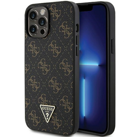 Guess GUHCP14LPG4GPK iPhone 14 Pro 6.1" black hardcase 4G Triangle Metal Logo