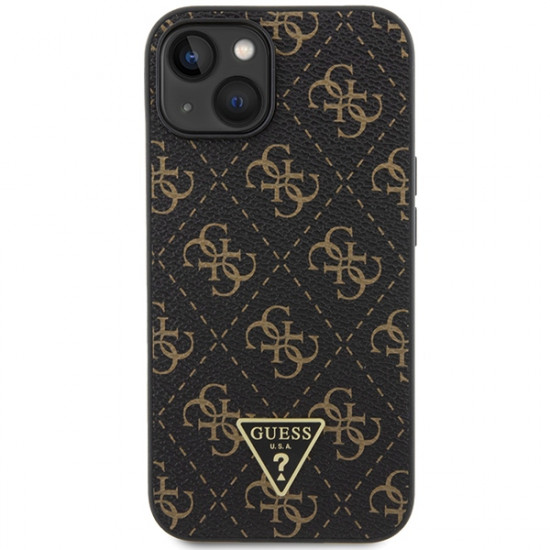 Guess GUHCP15MPG4GPK iPhone 15 Plus / 14 Plus 6.7" black hardcase 4G Triangle Metal Logo