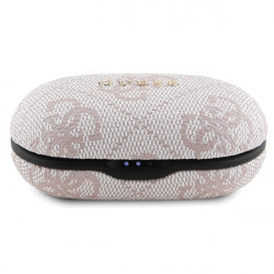 Guess Bluetooth Headphones GUTWSP4EGP TWS + Docking Station ENC pink 4G Metal