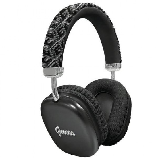 Guess Bluetooth on-ear headphones GUBHK1GCTCSK black Gcube Metallic Script Logo