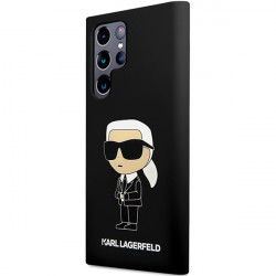 Karl Lagerfeld KLHCS24LSNIKBCK S24 Ultra S928 hardcase black Silicone Ikonik