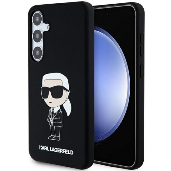 Karl Lagerfeld KLHCS24MSNIKBCK S24+ S926 hardcase black Silicone Ikonik