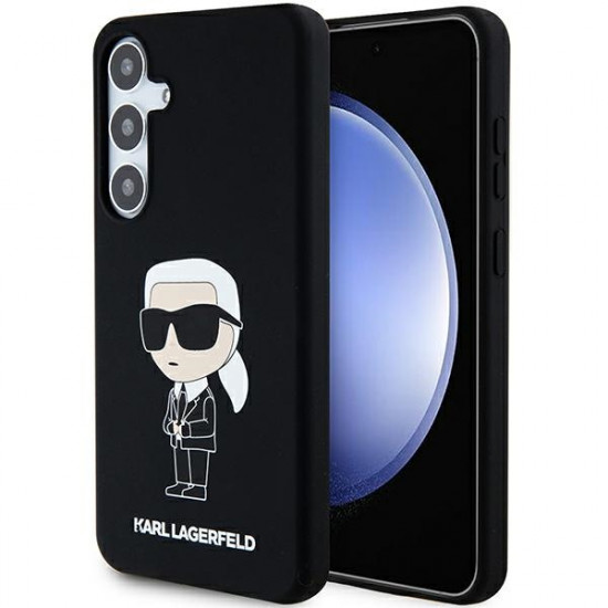 Karl Lagerfeld KLHCS24SSNIKBCK S24 S921 hardcase black Silicone Ikonik