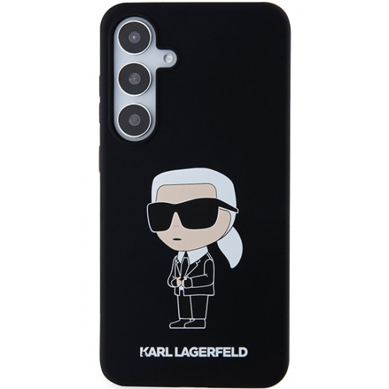 Karl Lagerfeld KLHCS24SSNIKBCK S24 S921 hardcase black Silicone Ikonik