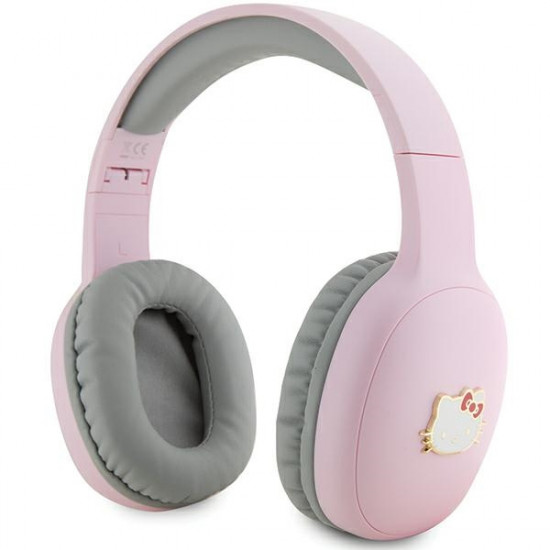Hello Kitty Bluetooth on-ear headphones HKBHA1BKHLMP pink Metal Logo