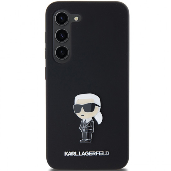 Karl Lagerfeld KLHCS23SSMHKNPK S23 S911 black Silicone Ikonik Metal Pin