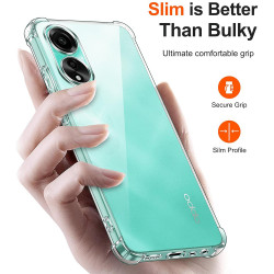 Techsuit  Shockproof Clear Silicone  Oppo A58 4G  Clear