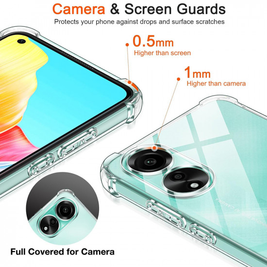 Techsuit Shockproof Clear Silicone Oppo A58 4G Clear Techsuit Shockproof Clear Silicone Oppo A58 4G Clear