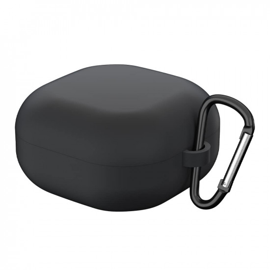 Techsuit  Silicone Case  for Samsung Galaxy Buds FE / 2 Pro / 2 / Live / Pro, Smooth Ultrathin Material  Black