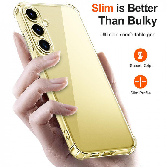 Techsuit Shockproof Clear Silicone Samsung Galaxy S24 Clear Techsuit Shockproof Clear Silicone Samsung Galaxy S24 Clear