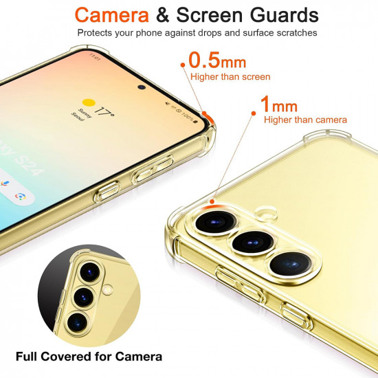 Techsuit Shockproof Clear Silicone Samsung Galaxy S24 Clear Techsuit Shockproof Clear Silicone Samsung Galaxy S24 Clear