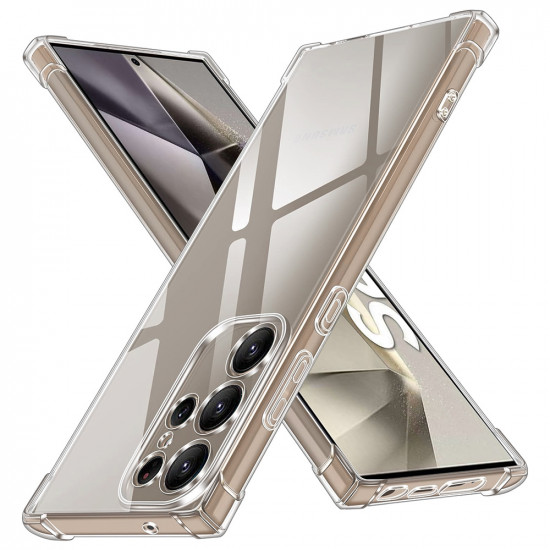 Techsuit Shockproof Clear Silicone Samsung Galaxy S24 Ultra Clear Techsuit Shockproof Clear Silicone Samsung Galaxy S24 Ultra Clear