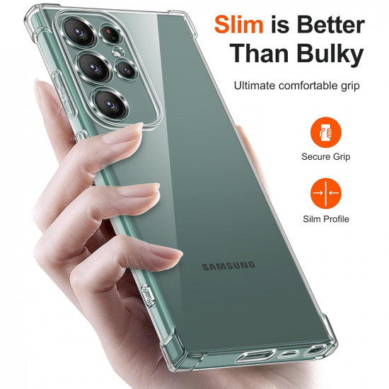 Techsuit Shockproof Clear Silicone Samsung Galaxy S24 Ultra Clear Techsuit Shockproof Clear Silicone Samsung Galaxy S24 Ultra Clear