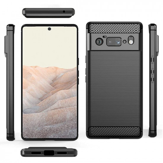 Techsuit  Carbon Silicone  Google Pixel 6 Pro  Black