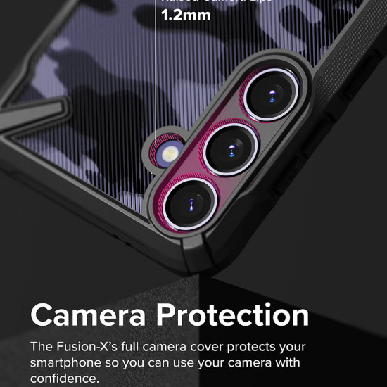 Ringke  Fusion X Design  Samsung Galaxy S24  Camo Black