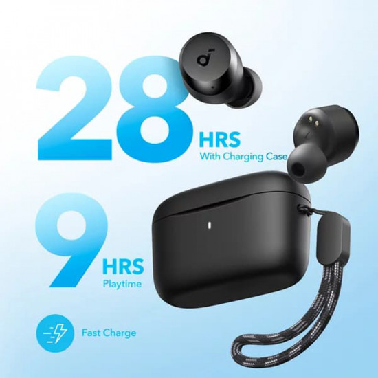 Anker  Wireless Earbuds A25i (A3948G11)  TWS, Bluetooth 5.3, Touch Control with Charging Case, IPX5  Black