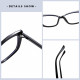 Techsuit Anti Blue Light Glasses Reflex PC (PC28016 C1) Cat Eye Black Techsuit Anti Blue Light Glasses Reflex PC (PC28016 C1) Cat Eye Black