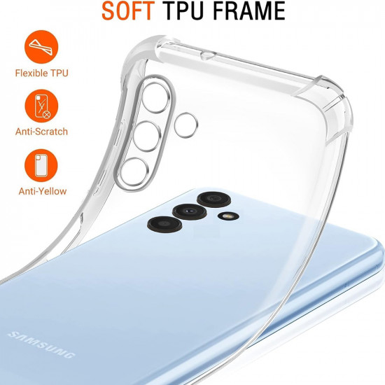 Techsuit  Shockproof Clear Silicone  Samsung Galaxy A13 5G / A04S  Clear