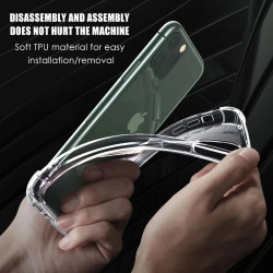 Techsuit  Shockproof Clear Silicone  iPhone 15 Pro  Clear