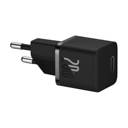 Baseus  Wall Charger (CCGN050101)  GaN, Type C, Fast Charging, 20W  Black