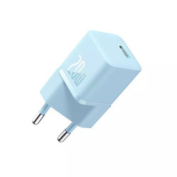 Baseus  Wall Charger (CCGN050103)  GaN, Type C, Fast Charging, 20W  Blue