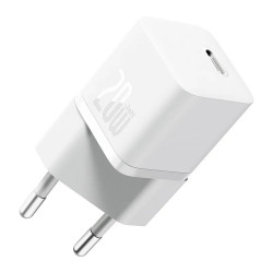 Baseus  Wall Charger (CCGN050102)  GaN, Type C, Fast Charging, 20W  White