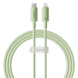 Baseus  Data Cable Habitat Series (P10360201631 00)  Type C to Lightning, Fast Charging, 20W, 480Mbps, 1m  Natural Green