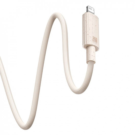 Baseus  Data Cable Habitat Series (P10360200421 00)  USB to Lightning, 480Mbps, 2.4A, 1m  Wheat Pink