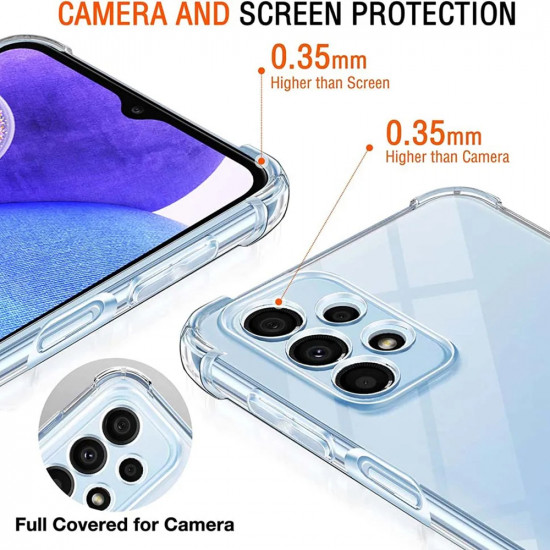 Techsuit  Shockproof Clear Silicone  Samsung Galaxy A23 4G / A23 5G  Clear