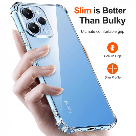 Techsuit Shockproof Clear Silicone Xiaomi Redmi 12 4G / 12 5G Clear Techsuit Shockproof Clear Silicone Xiaomi Redmi 12 4G / 12 5G Clear