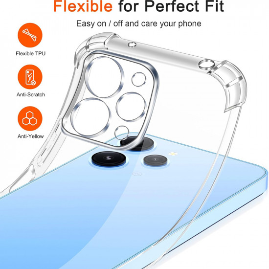 Techsuit Shockproof Clear Silicone Xiaomi Redmi 12 4G / 12 5G Clear Techsuit Shockproof Clear Silicone Xiaomi Redmi 12 4G / 12 5G Clear