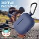 Techsuit  Silicone Case  for Apple AirPods Pro 1 / 2, Smooth Ultrathin Material  Dark Green