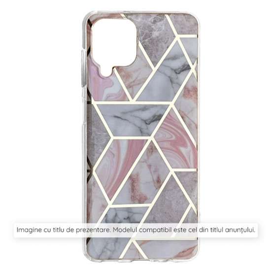 Techsuit Marble Series Xiaomi Redmi 13C 4G / Poco C65 Pink Hex Techsuit Marble Series Xiaomi Redmi 13C 4G / Poco C65 Pink Hex