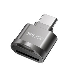 Yesido  Card Reader (GS19)  OTG Adapter, Type C to TF Card  Grey Yesido  Card Reader (GS19)  OTG Adapter, Type C to TF Card  Grey