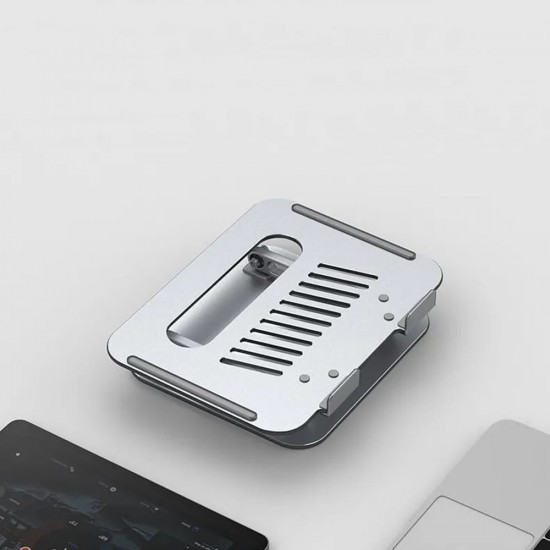 Yesido  Laptop Holder (LP05)  Foldable, Aluminum Alloy, for Devices 10  17 inch  Silver
