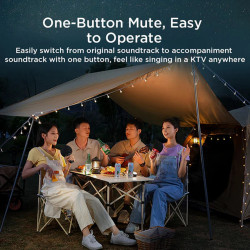 JoyRoom  Portable Microphone (JR MC6)  LED Digital Display, TWS Connection, 7 Option of Sound Effect, 5W  Red JoyRoom  Portable Microphone (JR MC6)  LED Digital Display, TWS Connection, 7 Option of Sound Effect, 5W  Red