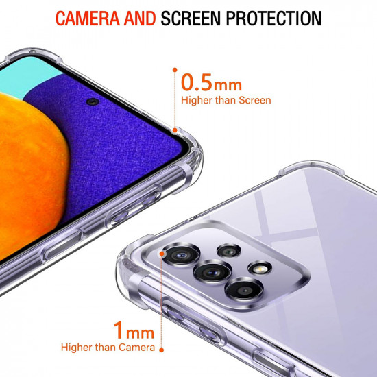 Techsuit Shockproof Clear Silicone Samsung Galaxy A52 4G / A52 5G / A52s 5G Clear Techsuit Shockproof Clear Silicone Samsung Galaxy A52 4G / A52 5G / A52s 5G Clear