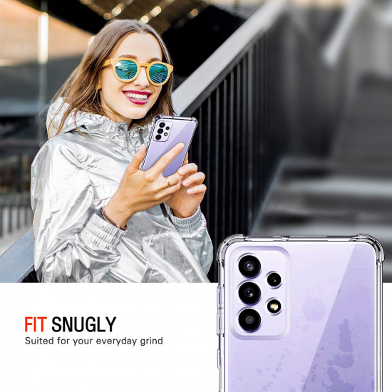 Techsuit Shockproof Clear Silicone Samsung Galaxy A52 4G / A52 5G / A52s 5G Clear Techsuit Shockproof Clear Silicone Samsung Galaxy A52 4G / A52 5G / A52s 5G Clear