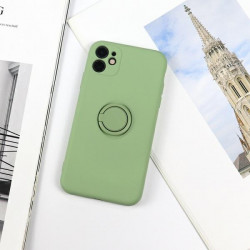 Beline Silicone Case Ring iPhone 12 mini green apple