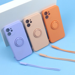 Beline Silicone Case Ring iPhone 12 mini green apple