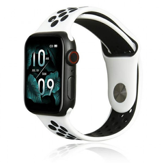 Beline Apple Watch Strap Sport Silicone 38/40/41mm white/black